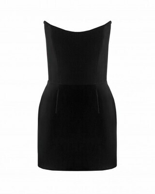 Корсетное мини-платье черное Say No More
