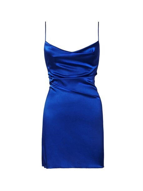 Платье-мини синее Li Lab