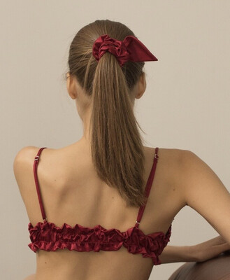 Резинка для волос из шелка Wine Mostyaeva Underwear