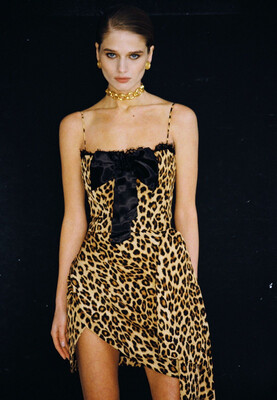 Платье с драпировкой леопард L’endorphine