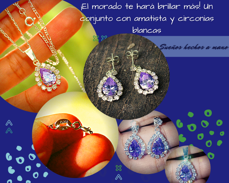 Set Amatista en plata