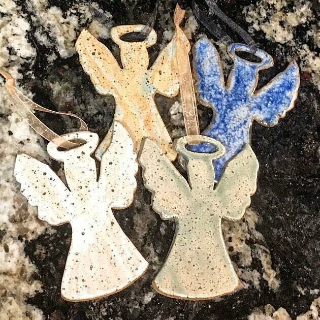 Speckled Angel ornament