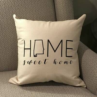 Pillow-home sweet home (Alabama)