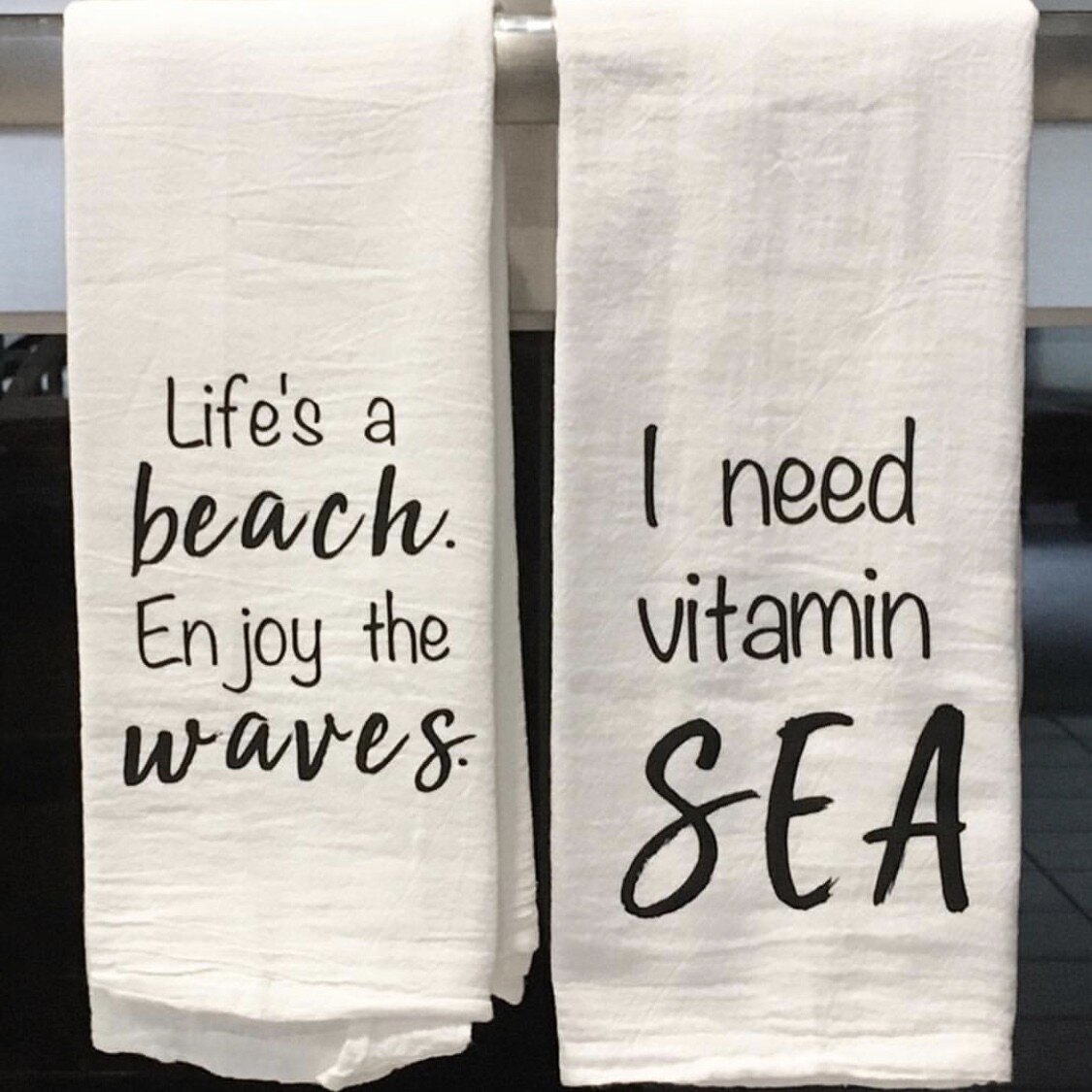 Beach tea towel