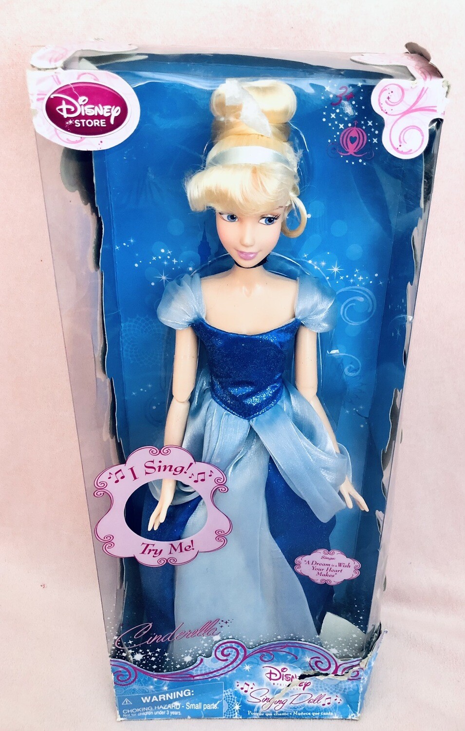 Disney Store Singing Cinderella Doll