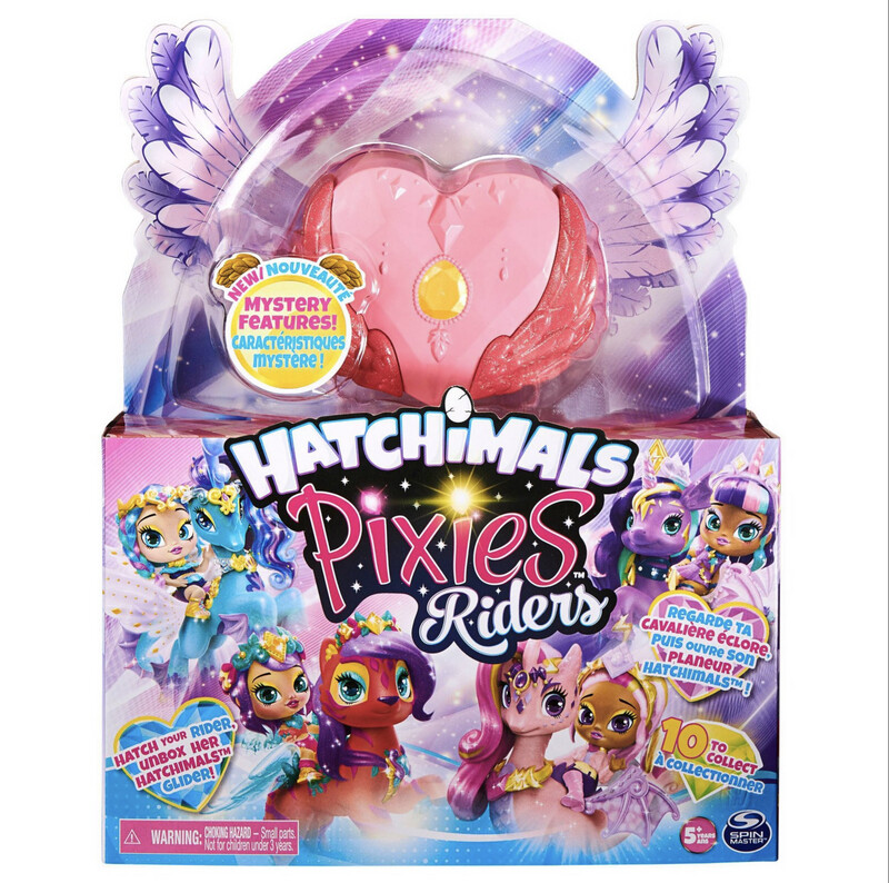 Hatchimals Pixie Riders Fabula Fiona Pixie and Pandor Glider Set with Mystery Feature