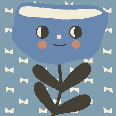 STAMPA - CO•SE - FIORE BLU