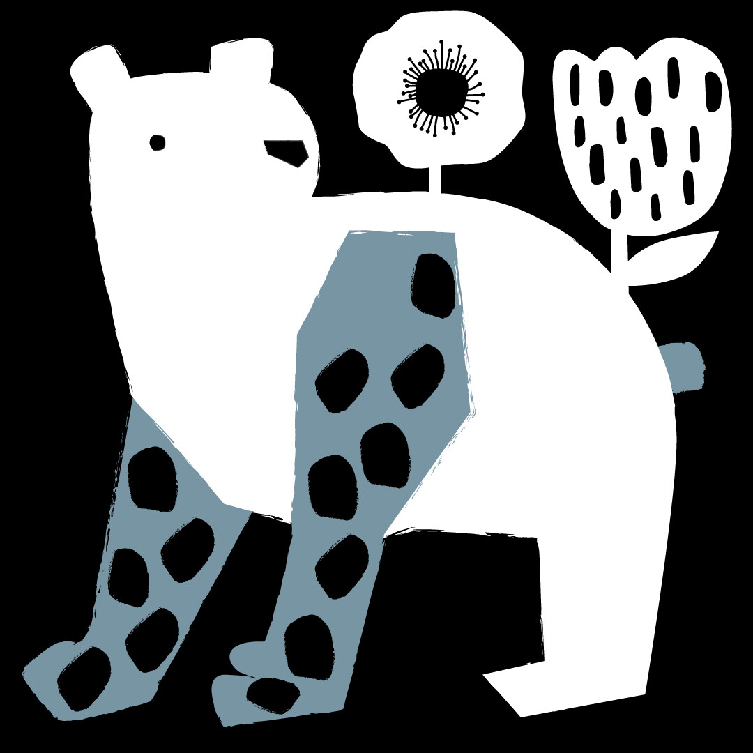 STAMPA - CO•SE - HAPPY BEAR WITH FLOWER