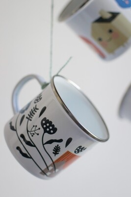 TAZZA ALLUMINIO - FLOWER POWER -