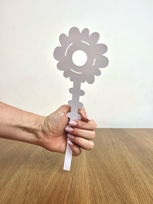 GERBERA STRIPES - paper flower