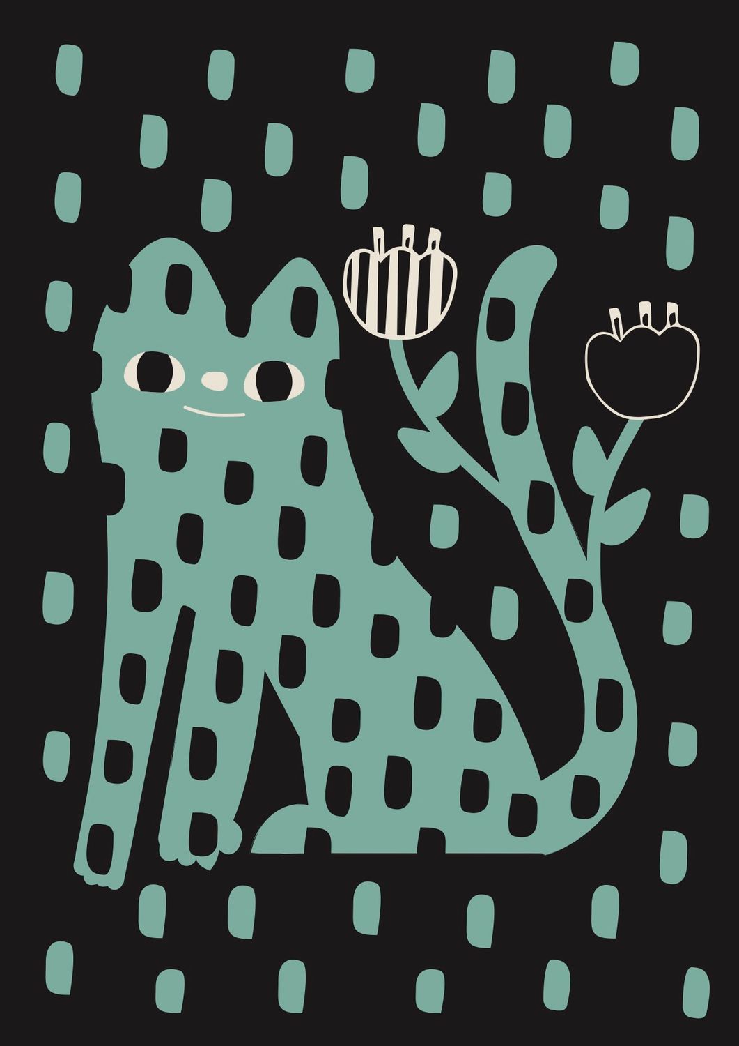 STAMPA - CO•SE - BLOOMING CAT
