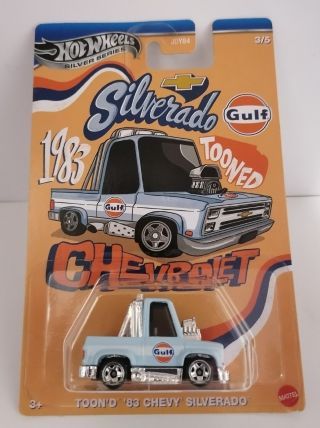 Hot Wheels Gulf Tooned  &#39;83 Chevy Silverado