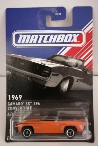 Matchbox American Convertibles 1969 Camaro SS 396 Convertible