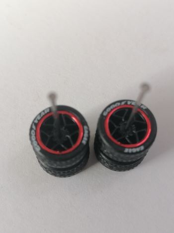5 Spoke Star Open - 11mm 1/64 Alloy Car Wheels MSC - EP