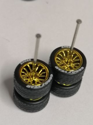 5 Spoke Open - 11mm 1/64 Alloy Car Wheels MSC - DP