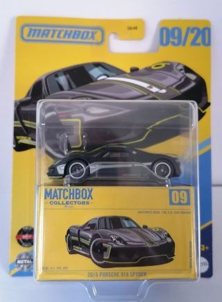 Matchbox Collectors 2025 #9 2015 Porsche 918 Spyder