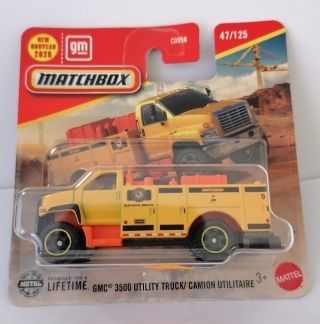 Matchbox GMC 3500 Utility Truck Camion Utilitaire