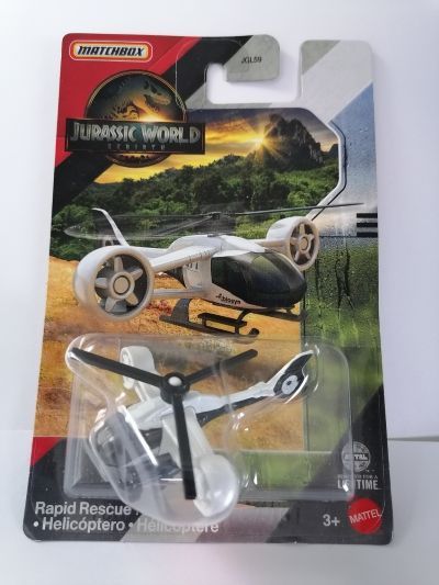 Matchbox Jurassic World Rebirth Rapid Rescue Copter