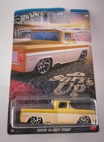 Hot Wheels Surfs Up Silver Series Custom &#39; 62 Chevy Pickup
