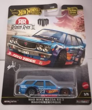 Hot Wheels Ronin Run 2 Mad Mike Mazda RX-3 Wagon