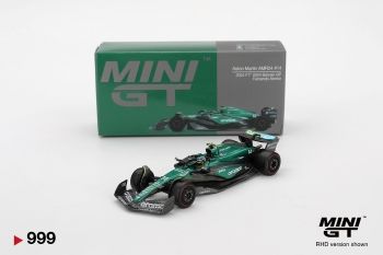 Mini GT Aston Martin AMR24 #14 Fernando Alonso 2024 F1 2024 Bahrain GP