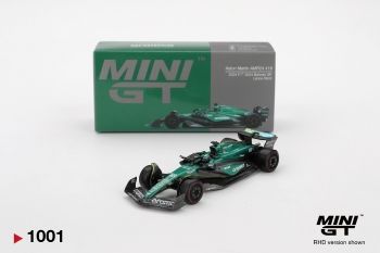 Mini GT Aston Martin AMR24 #18 Lance Stroll 2024 F1 2024 Bahrain GP