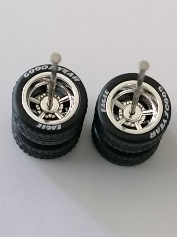 5 Spoke Thin Silver Plated Branded Tread Tyre