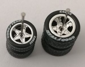5 spoke star Silver plated big and small branded - BSC-CP Silvering 1
