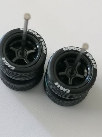 5 Spoke Thin Black Branded Tread Tyre