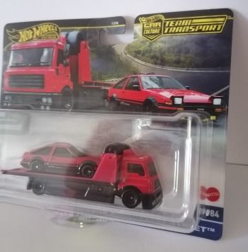 Hot Wheels Team Transport #84 Fleet Street &amp; Toyota AE86 Sprinter Trueno