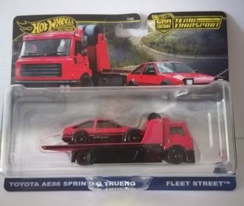 Hot Wheels Team Transport #84 Fleet Street & Toyota AE86 Sprinter