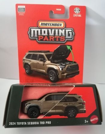 Matchbox Moving Parts 2024 Toyota Sequoia TRD Pro