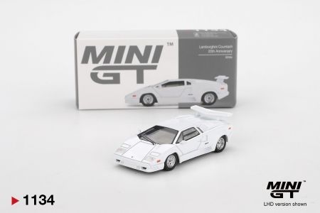Mini GT Lamborghini Countach 25th Anniversary White