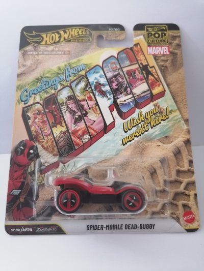 Hot Wheels Pop Culture Deadpool Spider-Mobile Dead Buggy