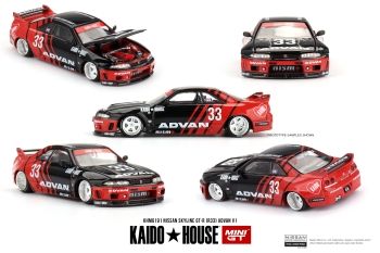 Mini GT Nissan Skyline GT-R (R33) Kaido Works ADVAN