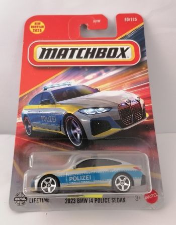 Matchbox 2023 BMW i4 Police Sedan