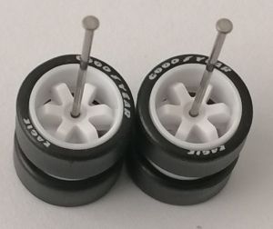 6 spoke Black White Branded - MMS-LP White 1