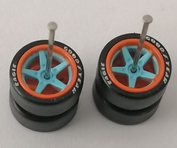 5 Spoke thin blue and orange - branded - MMS-GFFP Blue 1
