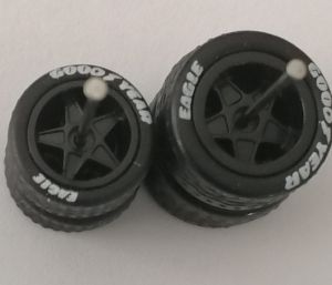 5 spoke star Black big and small branded - BSC-CP Black 1