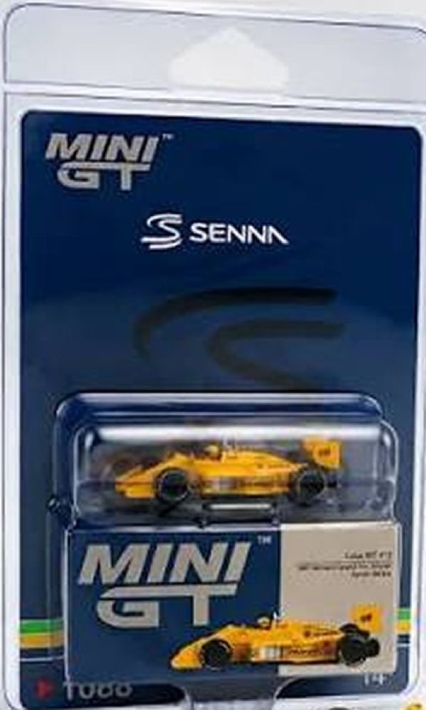 Mini GT Lotus 99T #12 Ayrton Senna 1987 Monaco Grand Prix Winner - BLISTER