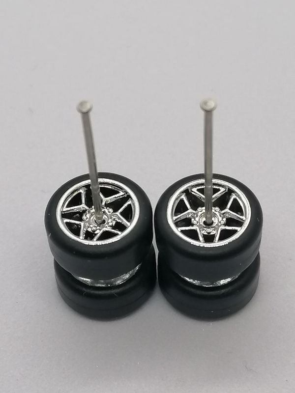 5 Spoke Open Star Silver Unbranded Smooth