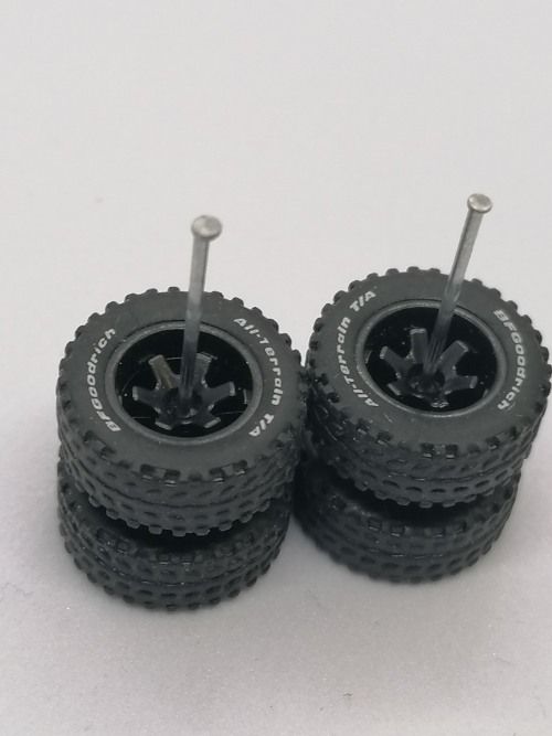 6 spoke Black Off Road Branded