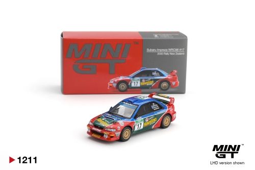Mini GT Subaru Impreza WRC98 #17 2000 Rally New Zealand