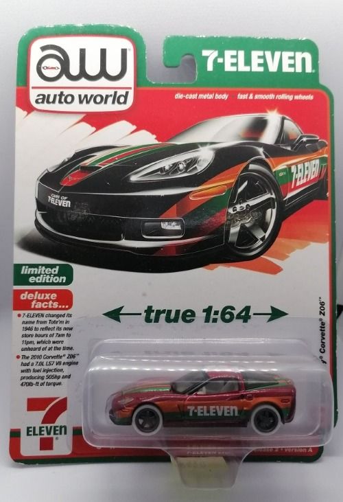 Auto World Deluxe Series 7 11 Exclusive Version A - 2010 Chevy Corvette Z06 - UltraRed Chase