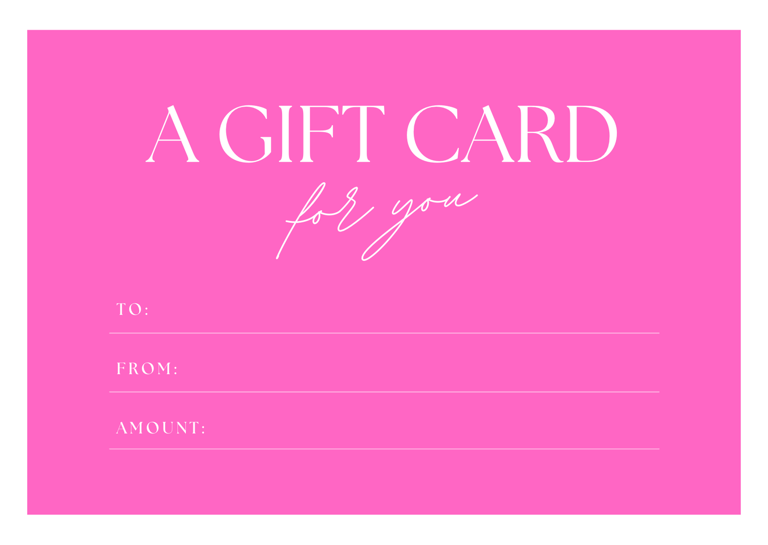 GIFT CARD