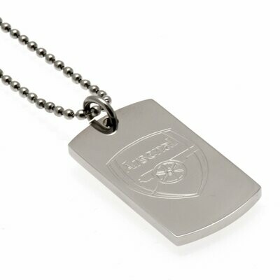 Official Arsenal Stainless Steel Dog Tag & Ball Chain