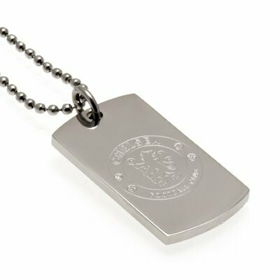 Official Chelsea F.C. Stainless Steel Dog Tag & Ball Chain