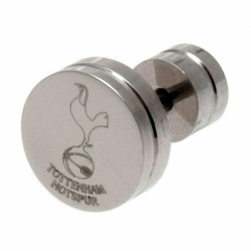 Official Tottenham Hotspur Stainless Steel Crest Stud Earring