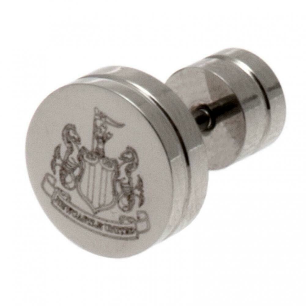 Official Newcastle Utd Stainless Steel Crest Stud Earring