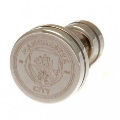 Official Man City Stainless Steel Crest Stud Earring